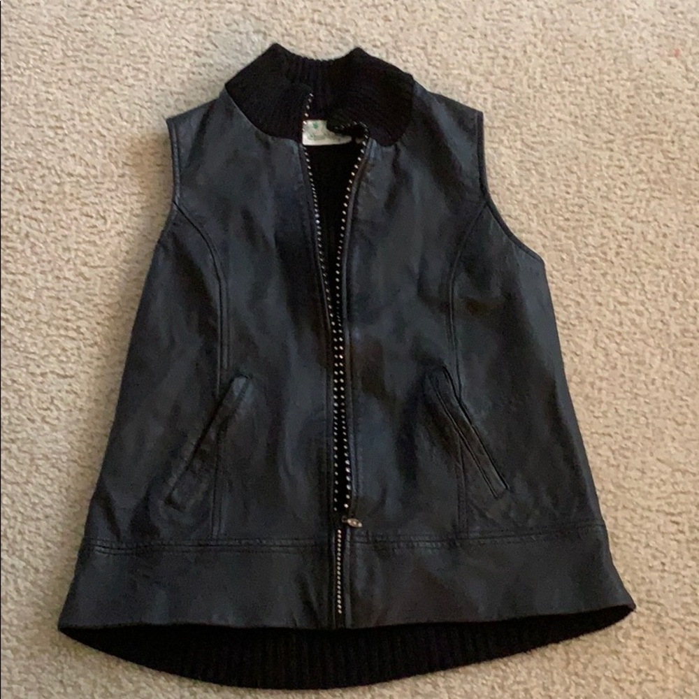 Leather vest